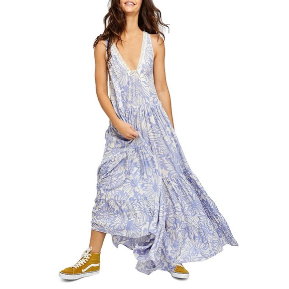 Free People Lilac Lavender Maxi Dress - Picture 6 of 10